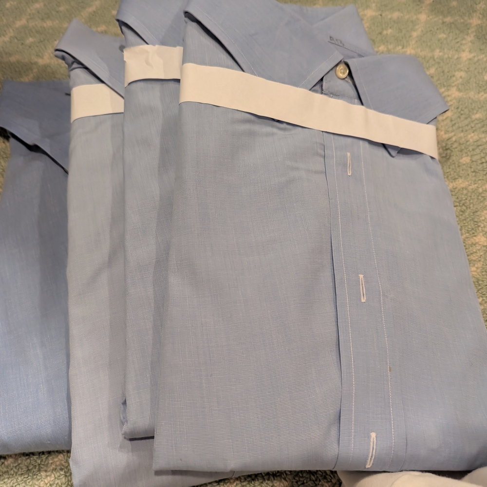 Light Gray Solid Dress Shirt with Beige Strap